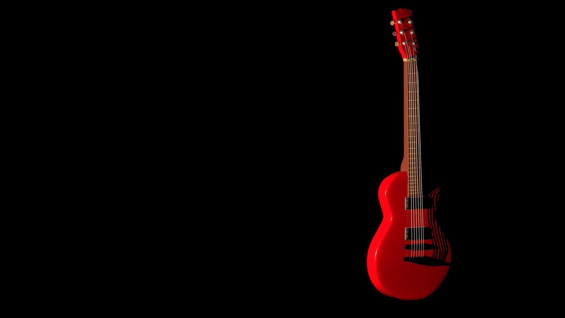 Guitar electric 3D model_2