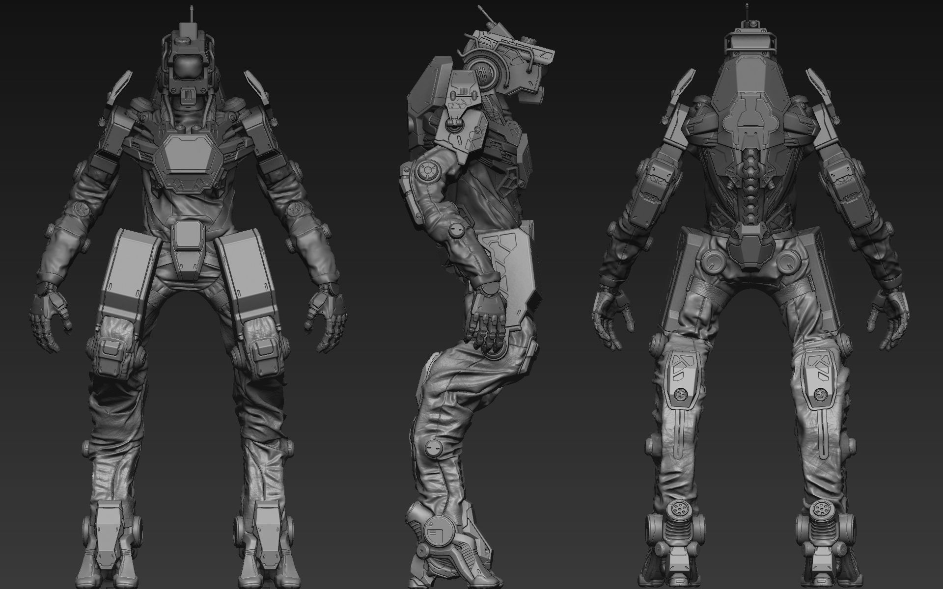 Droid 01 3D model_6