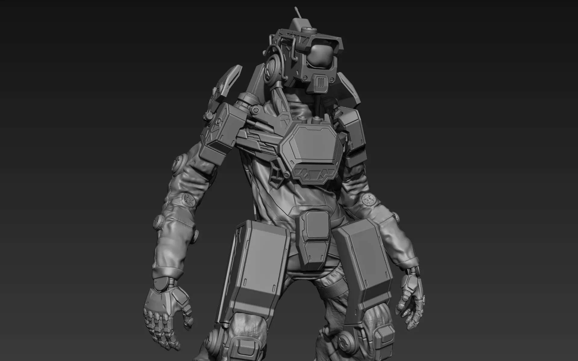 Droid 01 3D model_0