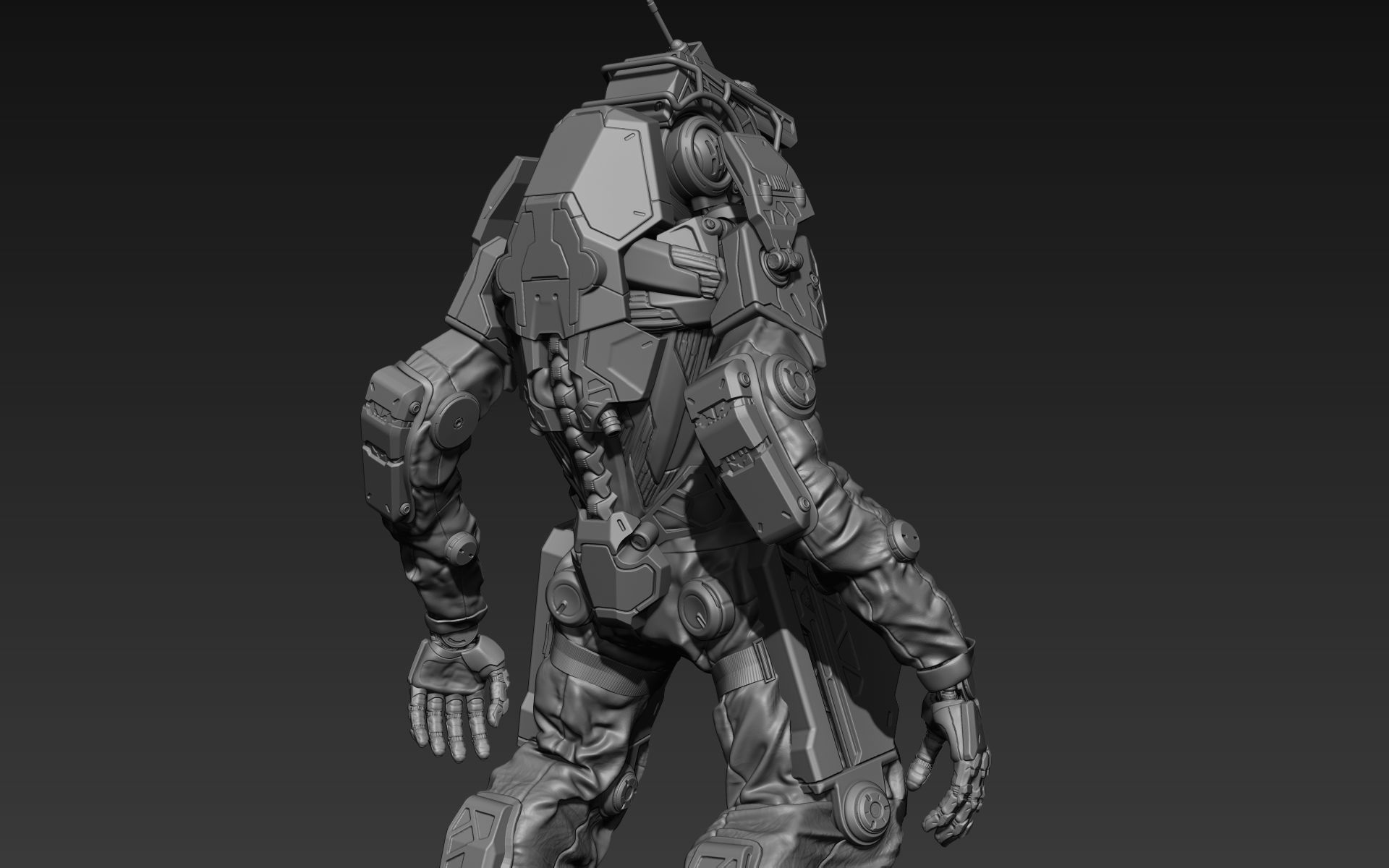 Droid 01 3D model_4