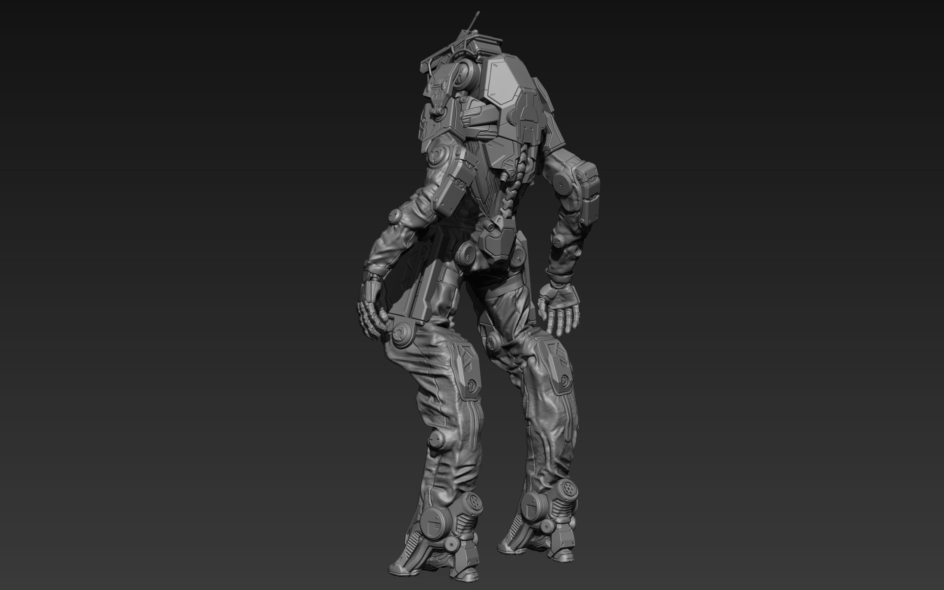 Droid 01 3D model_3