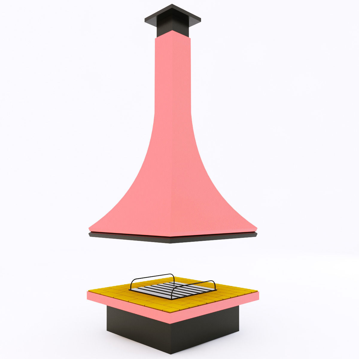 bordelet fireplace collection 3D model_6