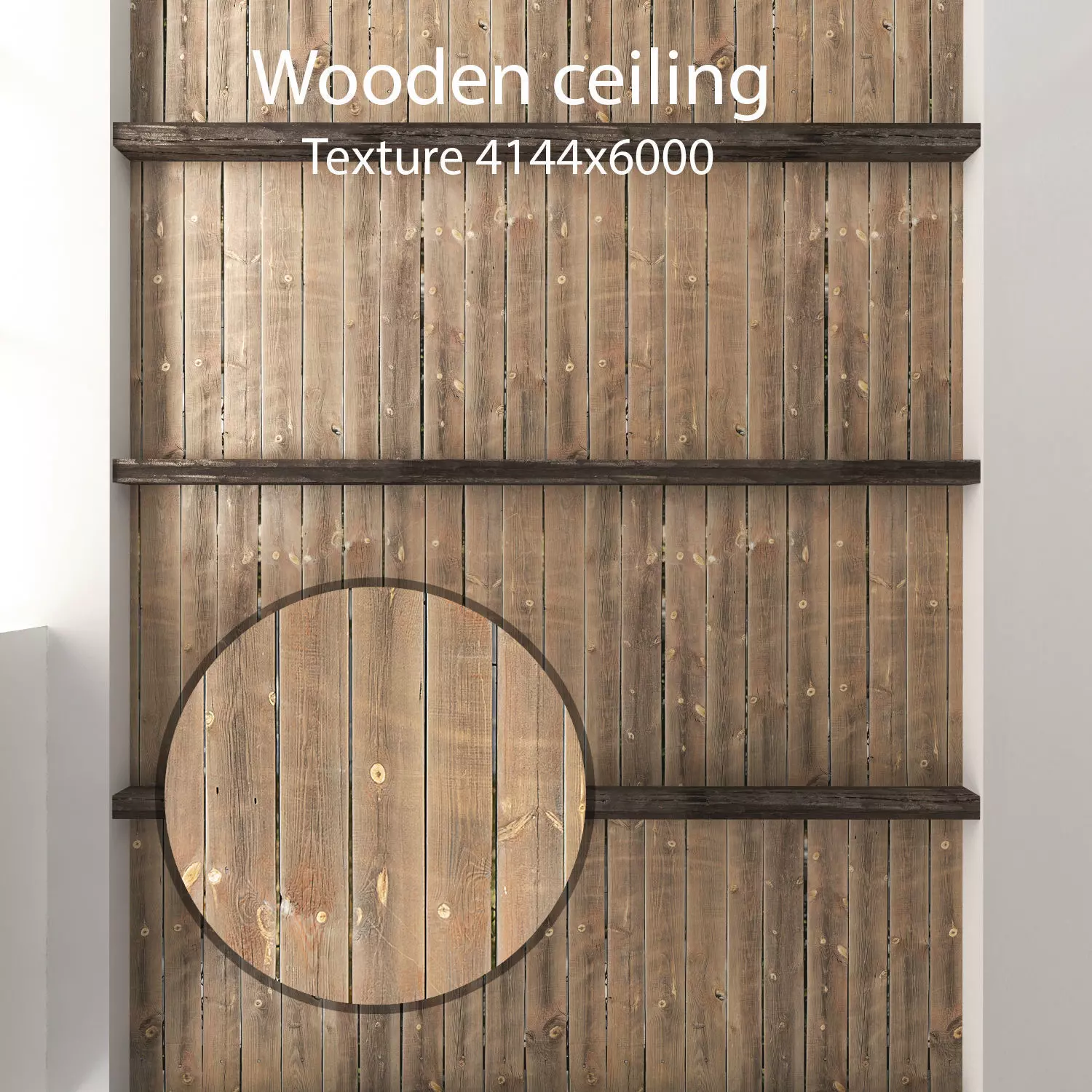 Wooden ceiling with beams 3 Texture_0