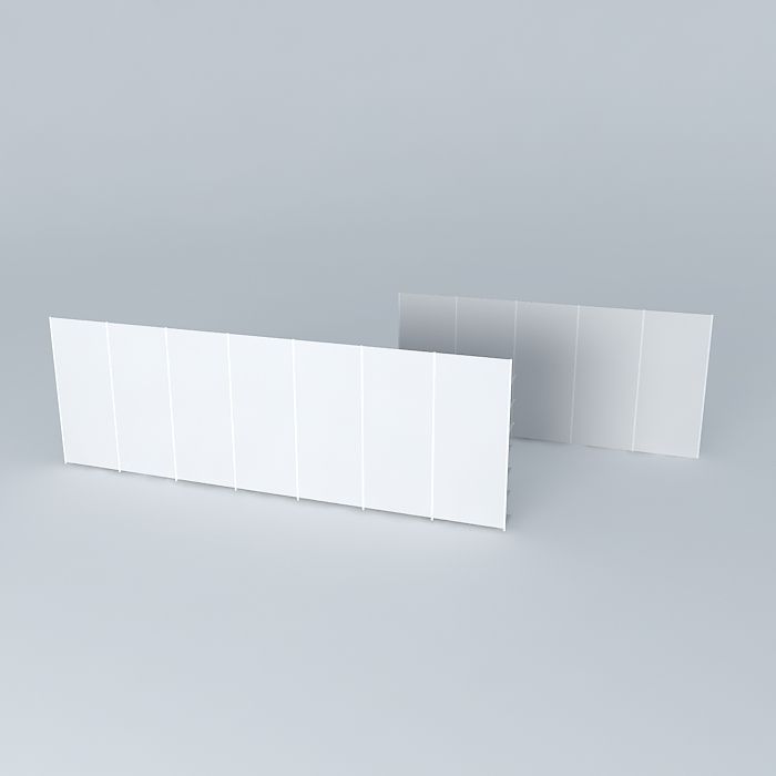 Wall shelves 2 Free 3D model_1