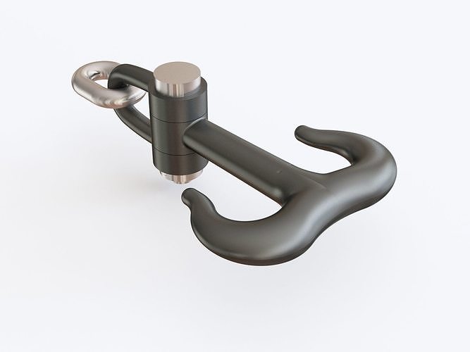 Crane hook 02 3D model