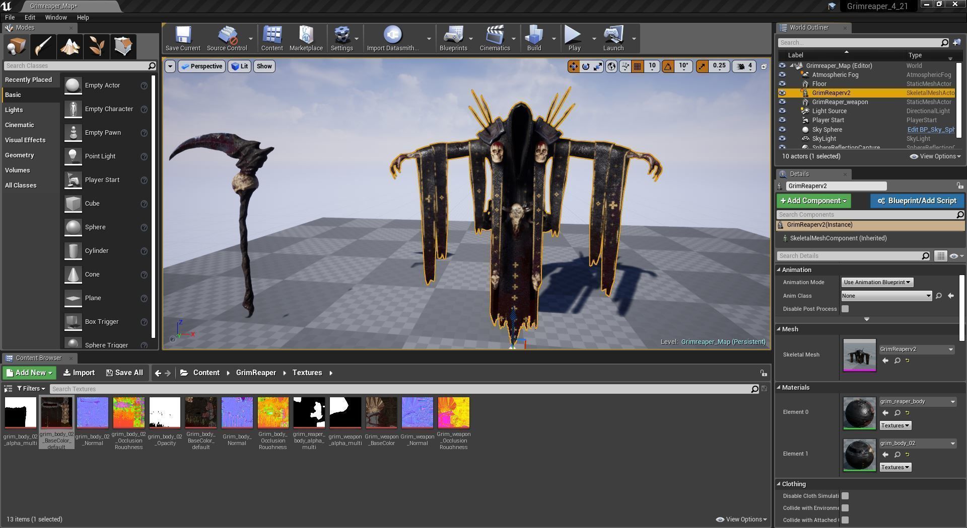 Grim Reaper Low-poly 3D model_16