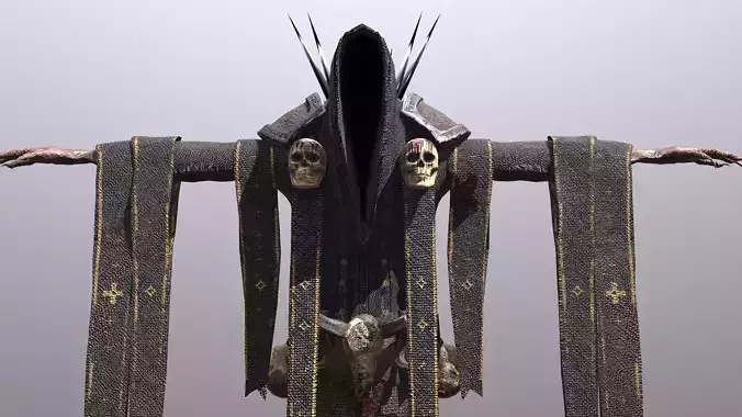 Grim Reaper Low-poly 3D model