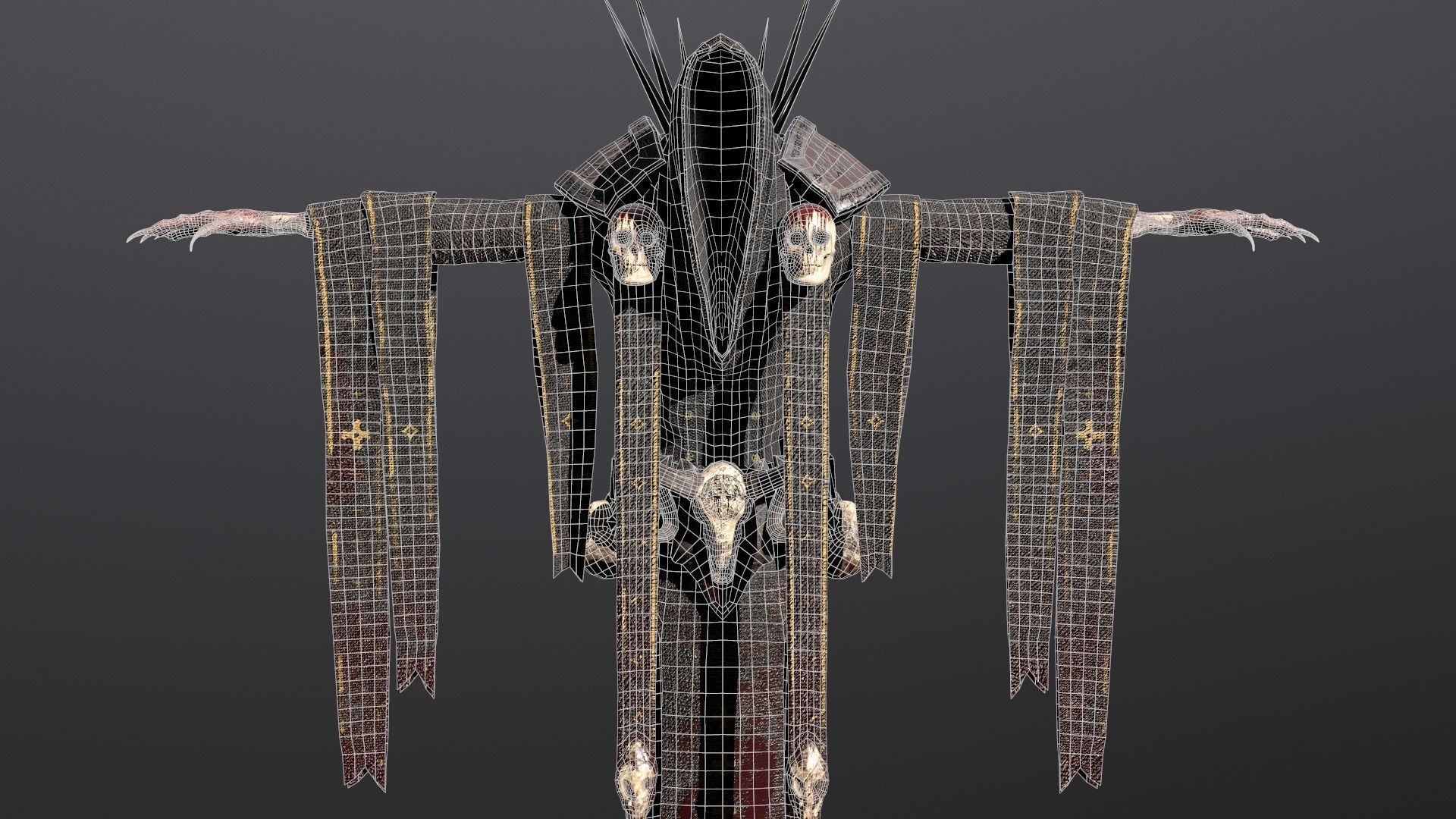 Grim Reaper Low-poly 3D model_15