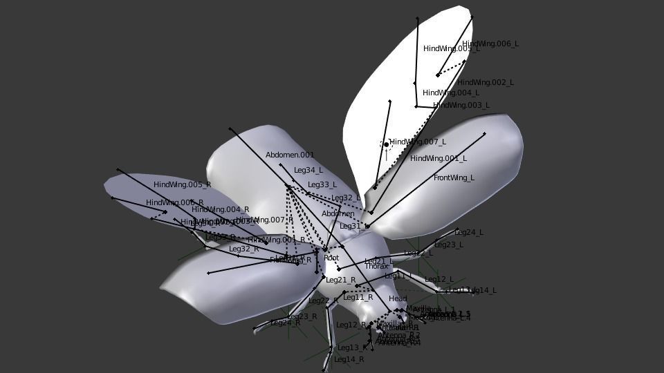 Gold Beetle Low-poly 3D model_5