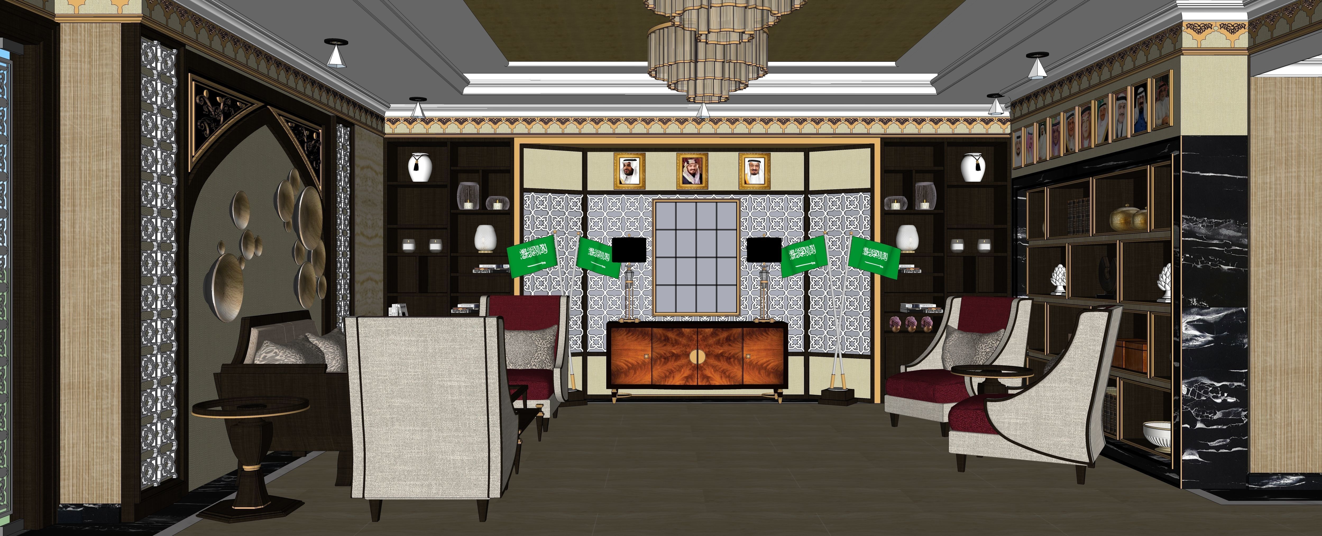 Lobby Embassy 2 3D model_8
