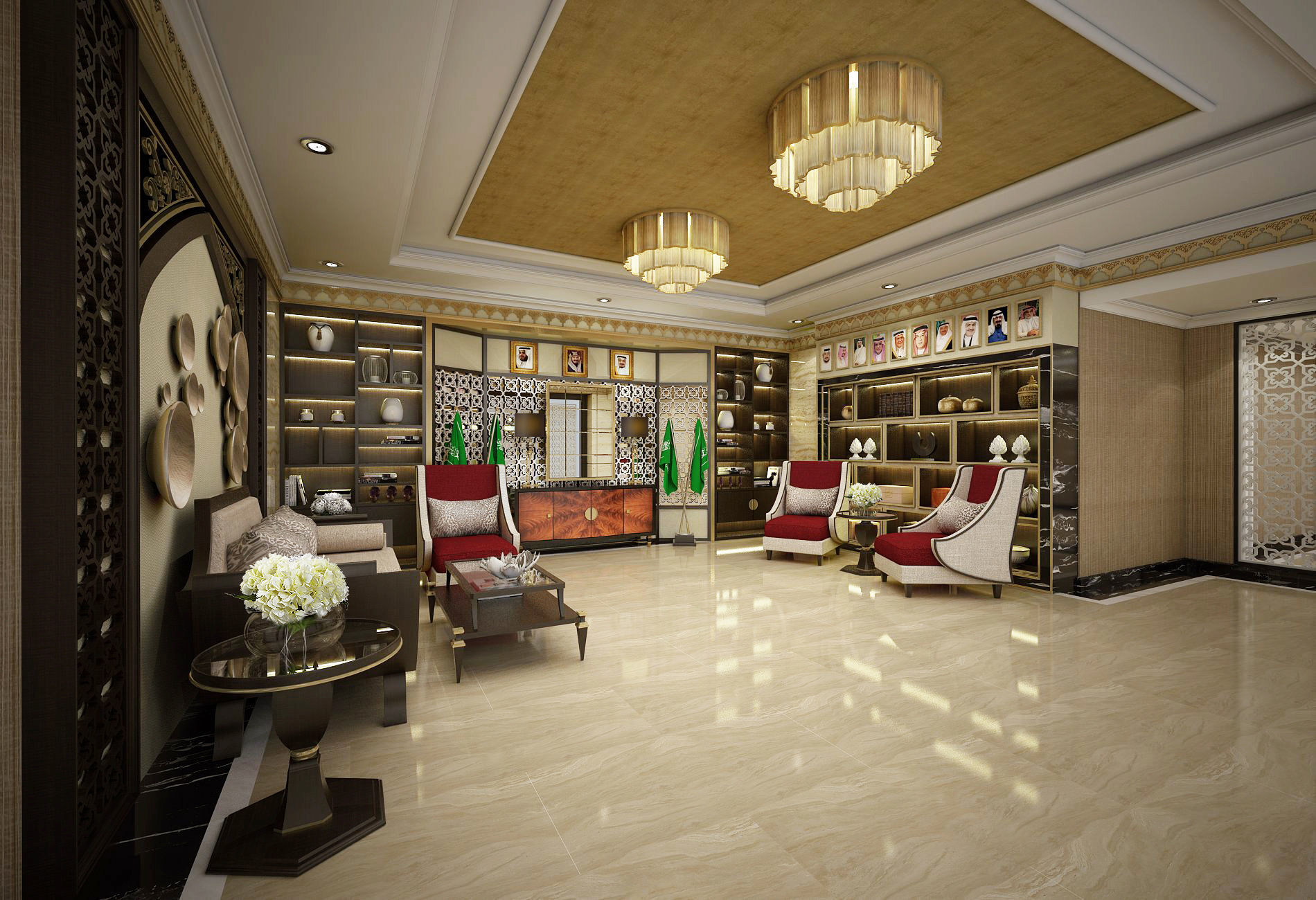Lobby Embassy 2 3D model_2