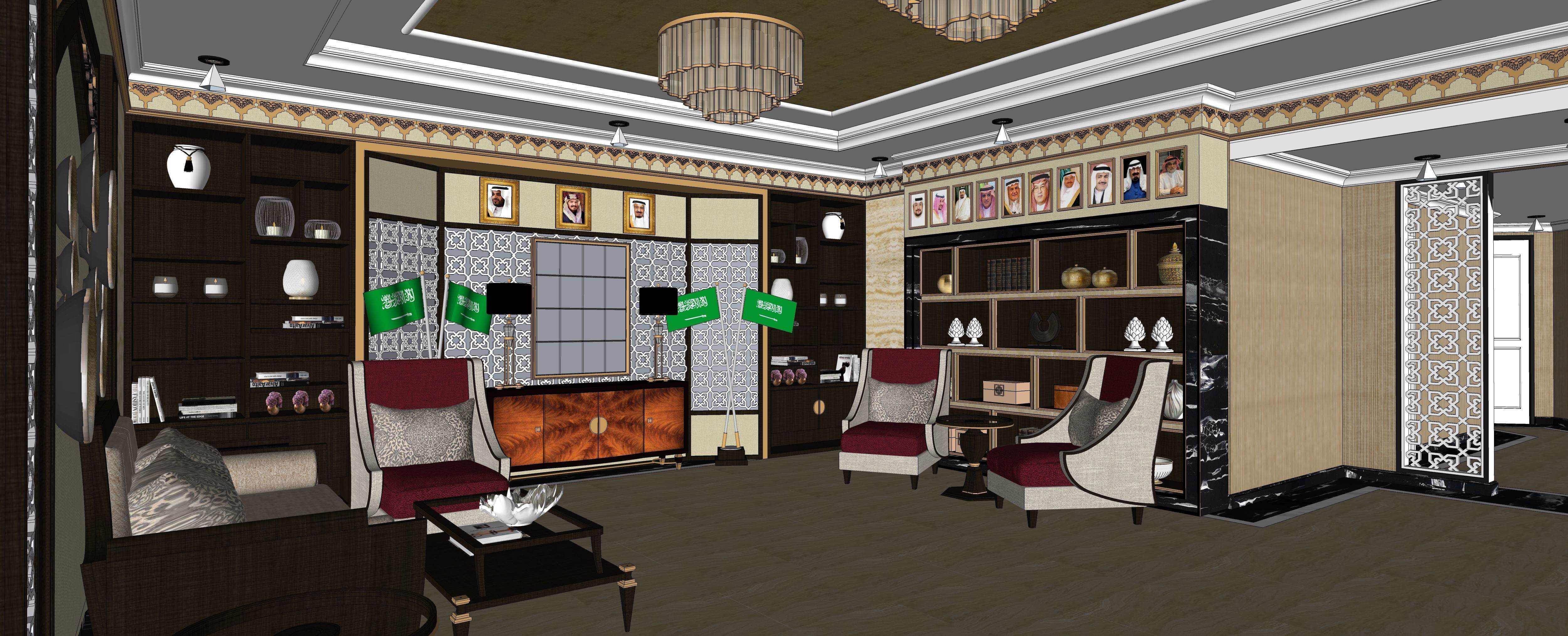 Lobby Embassy 2 3D model_7