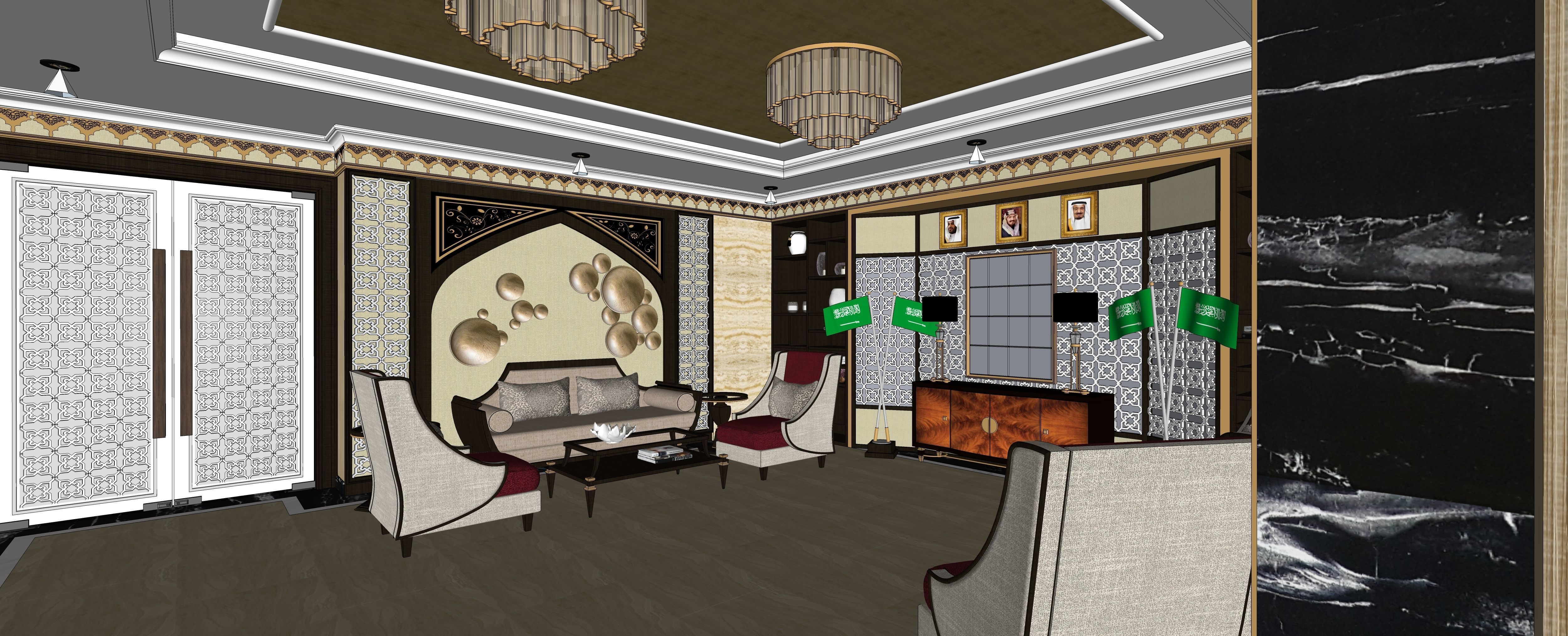 Lobby Embassy 2 3D model_9