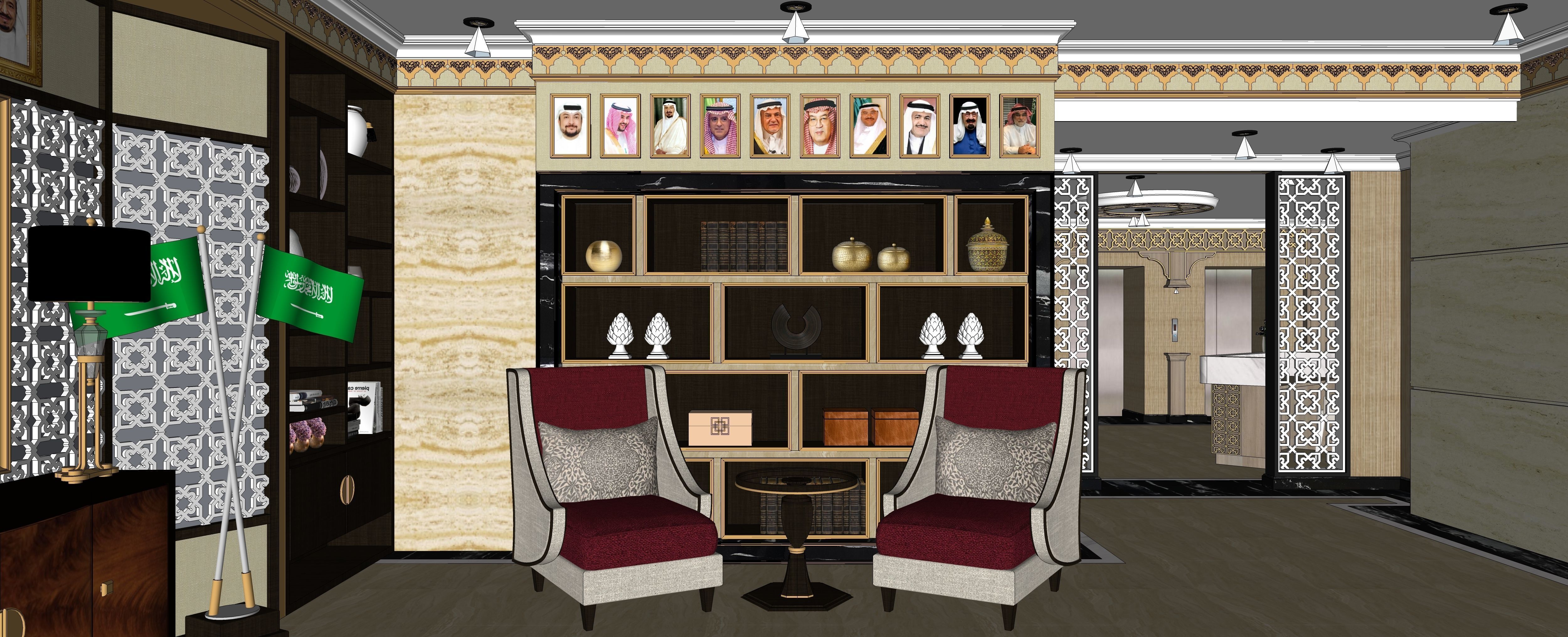 Lobby Embassy 2 3D model_6