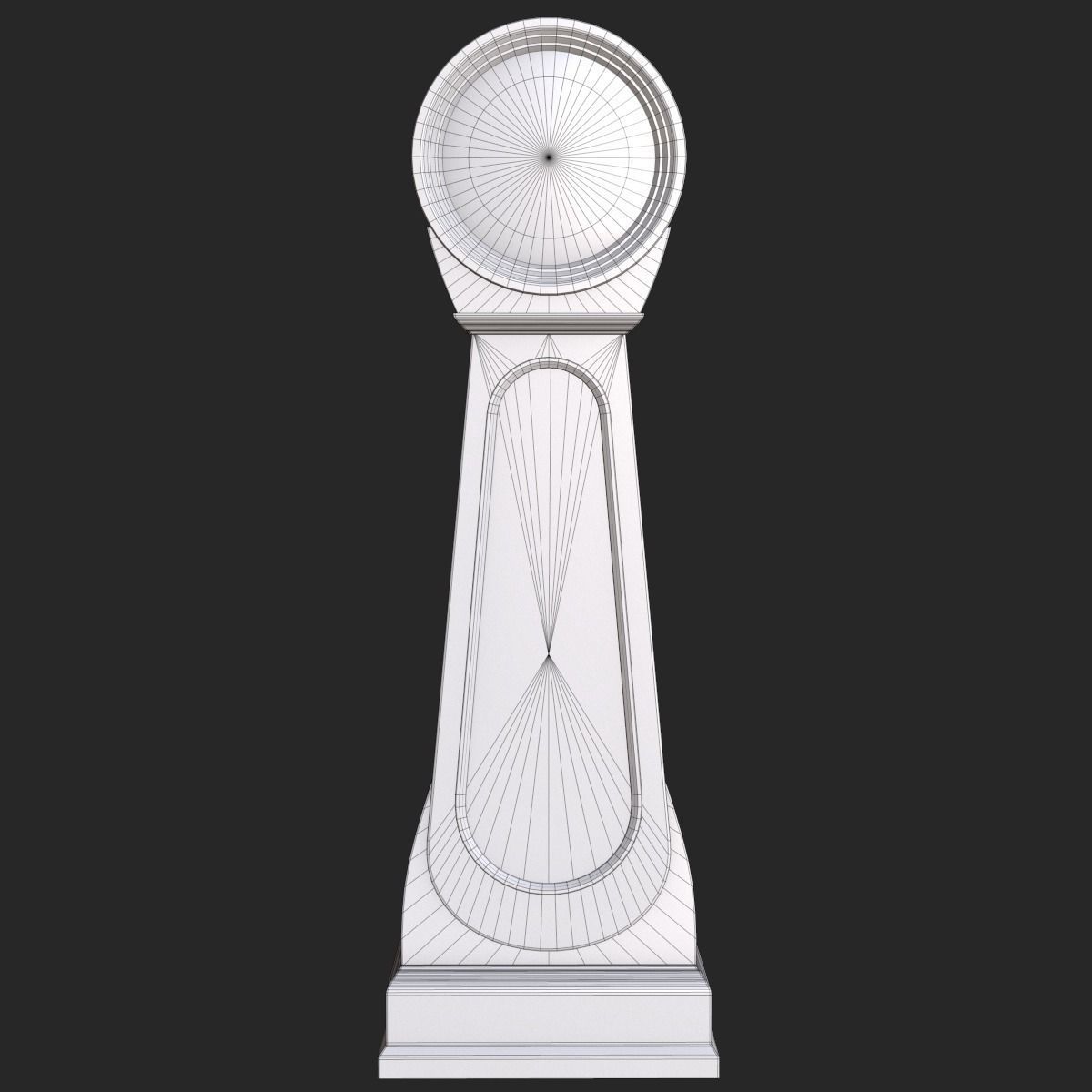 Classic Grandfather Clock PBR Low-poly 3D model_14