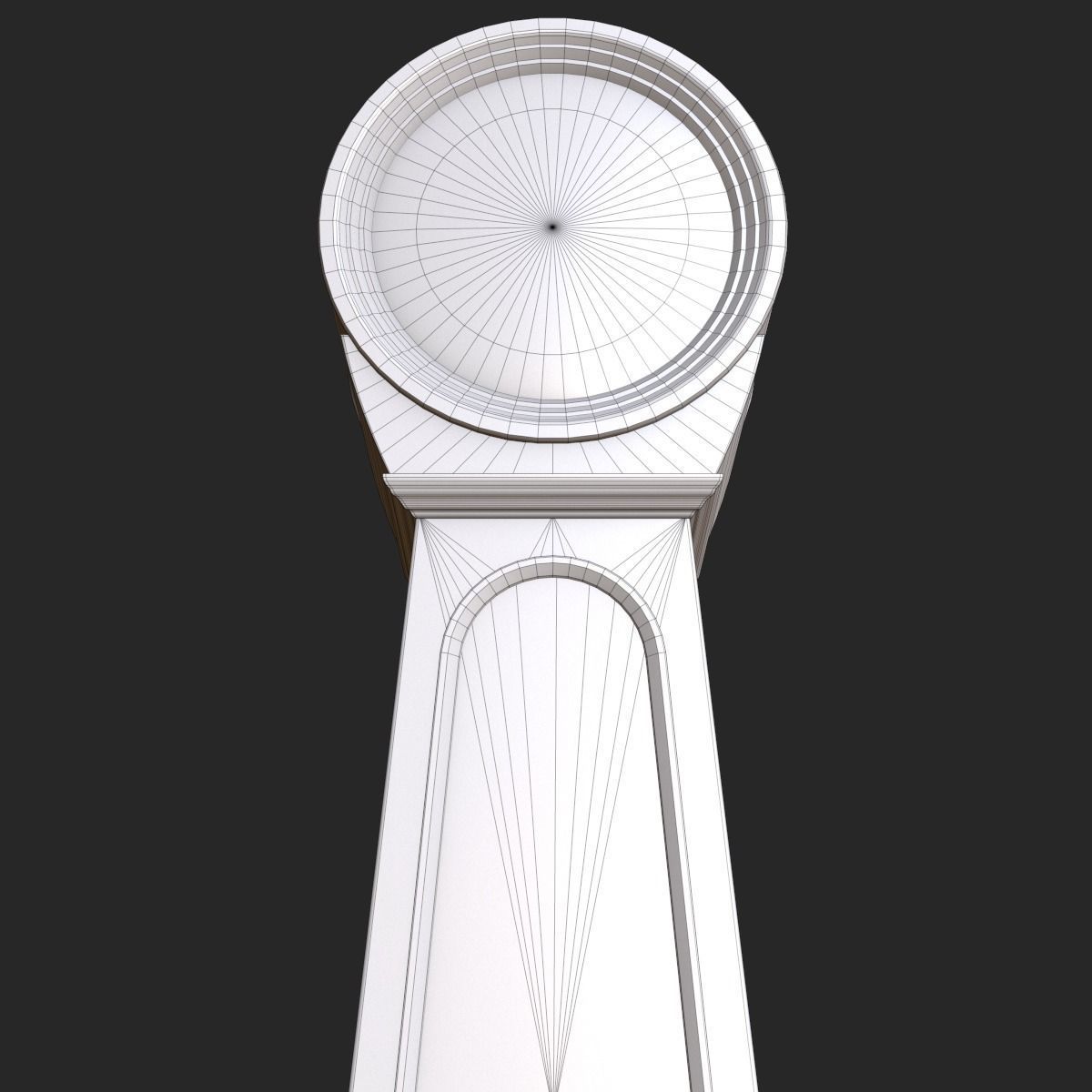 Classic Grandfather Clock PBR Low-poly 3D model_20