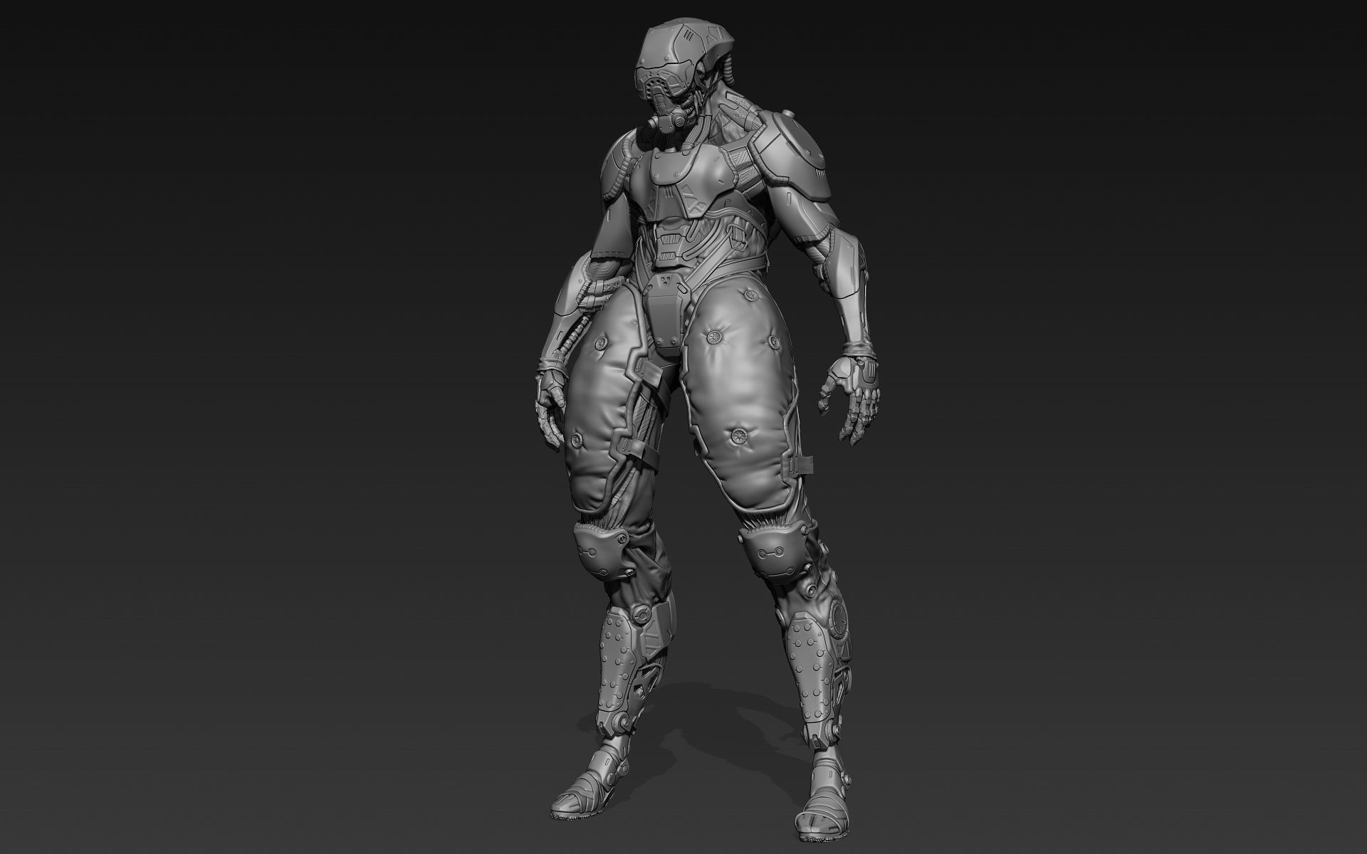 Droid 02 3D model_2