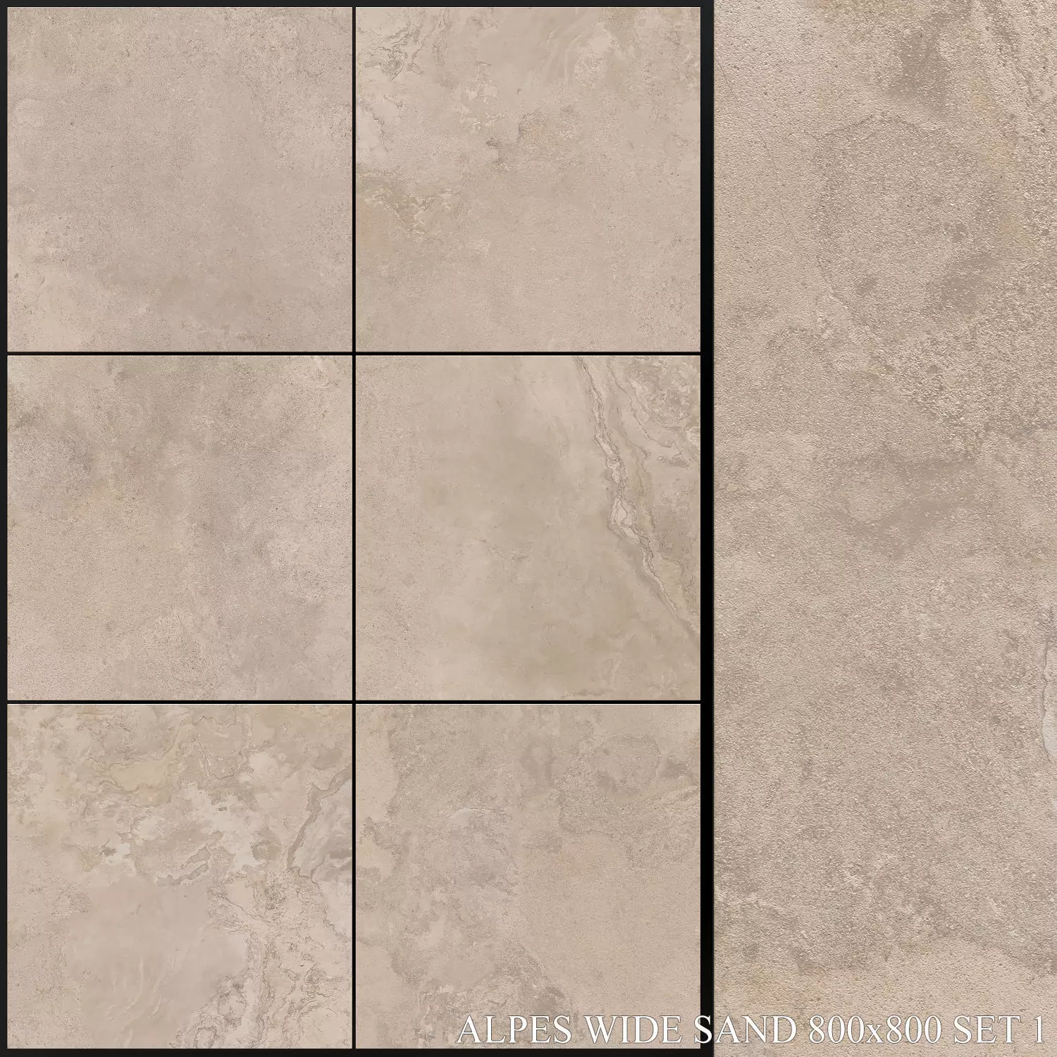 ABK Alpes Wide Sand 800x800 Set 1 3D model_0