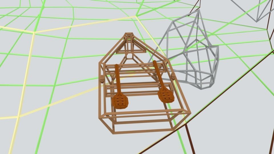 Low Poly Cartoon Lighthouse Island Scene Low-poly 3D model_18