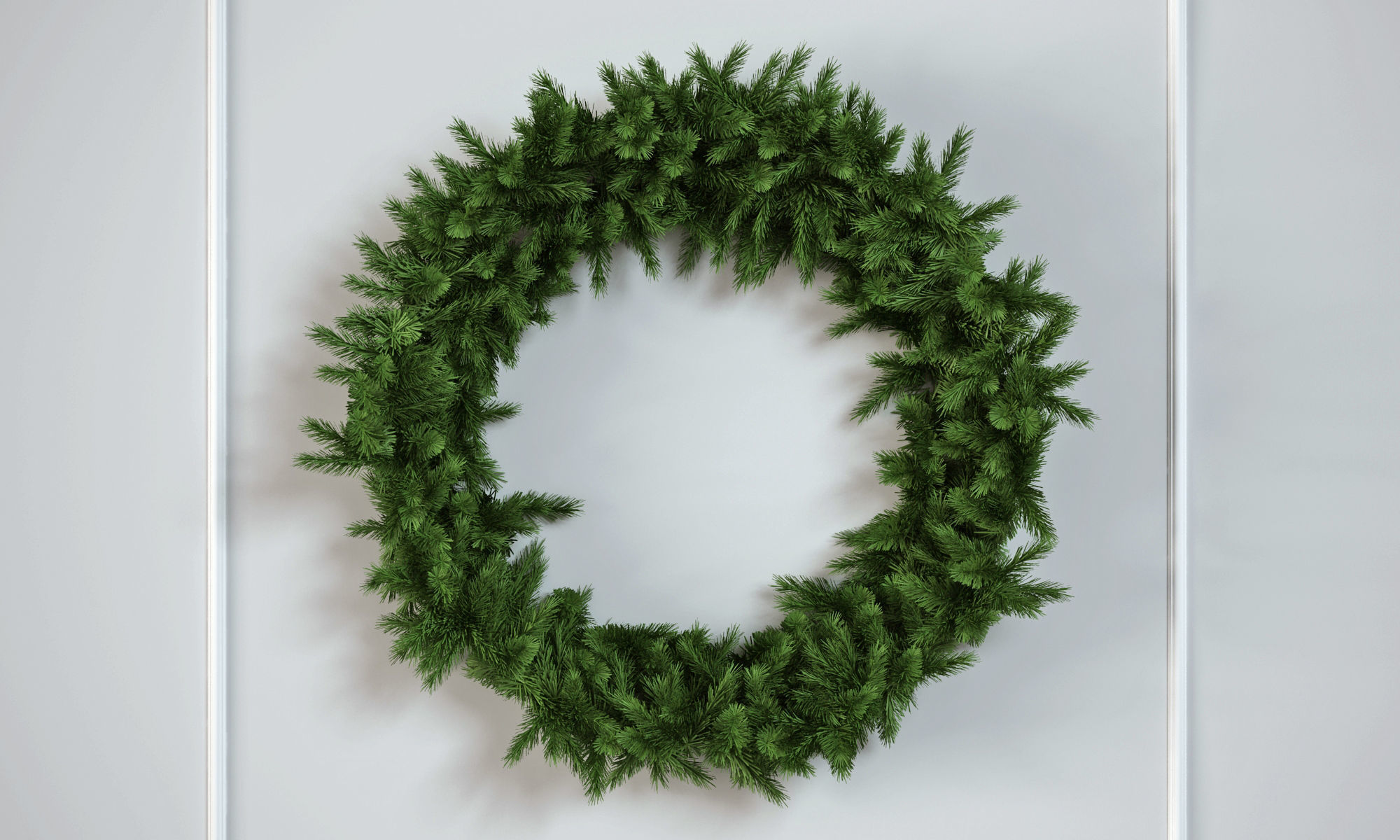 Christmas Wreath 3D model_4