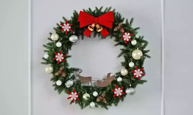 Christmas Wreath 3D model