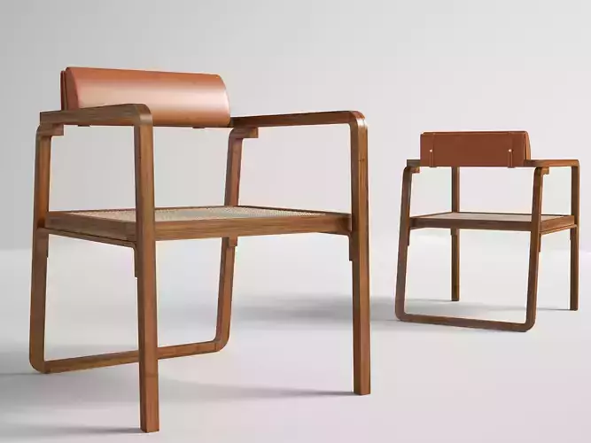 Oria Hermes low armchair 3D model