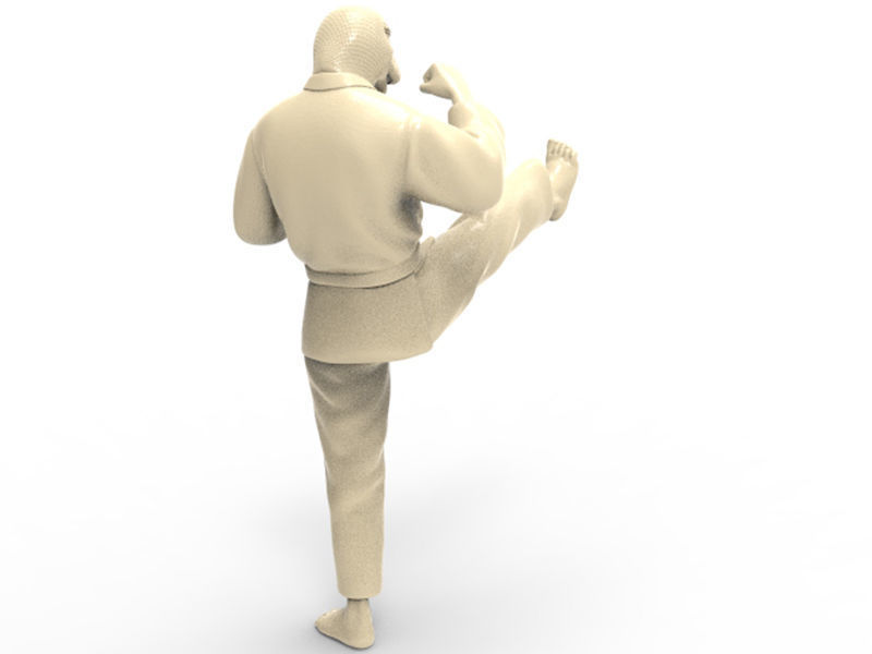 snake Front kick 3D print model_3