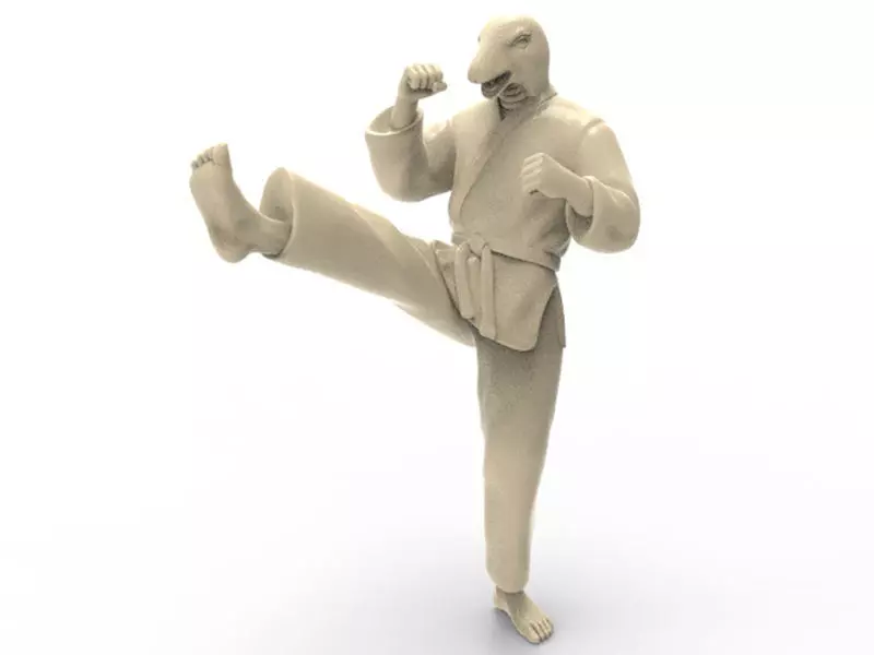 snake Front kick 3D print model_0