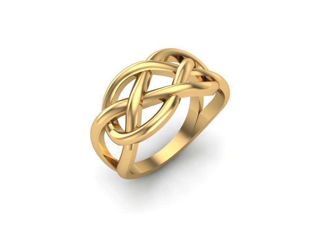 Ex-65 celtic knot ring 3D print model_1