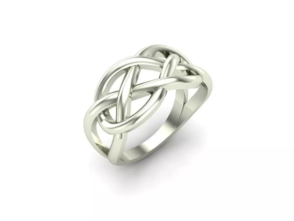 Ex-65 celtic knot ring 3D print model_0