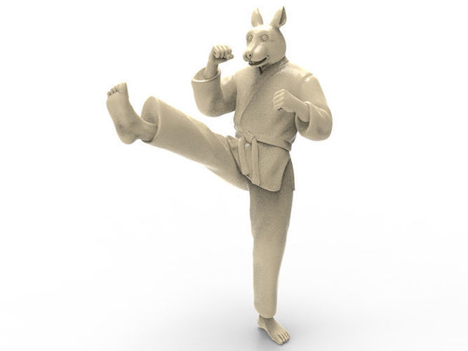 Rabbit Front kick 3D print model