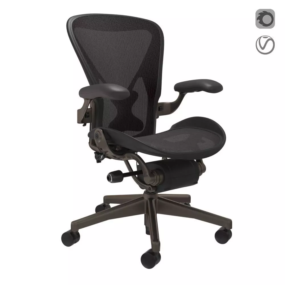 Herman Miller Aeron Chair 3D model_0