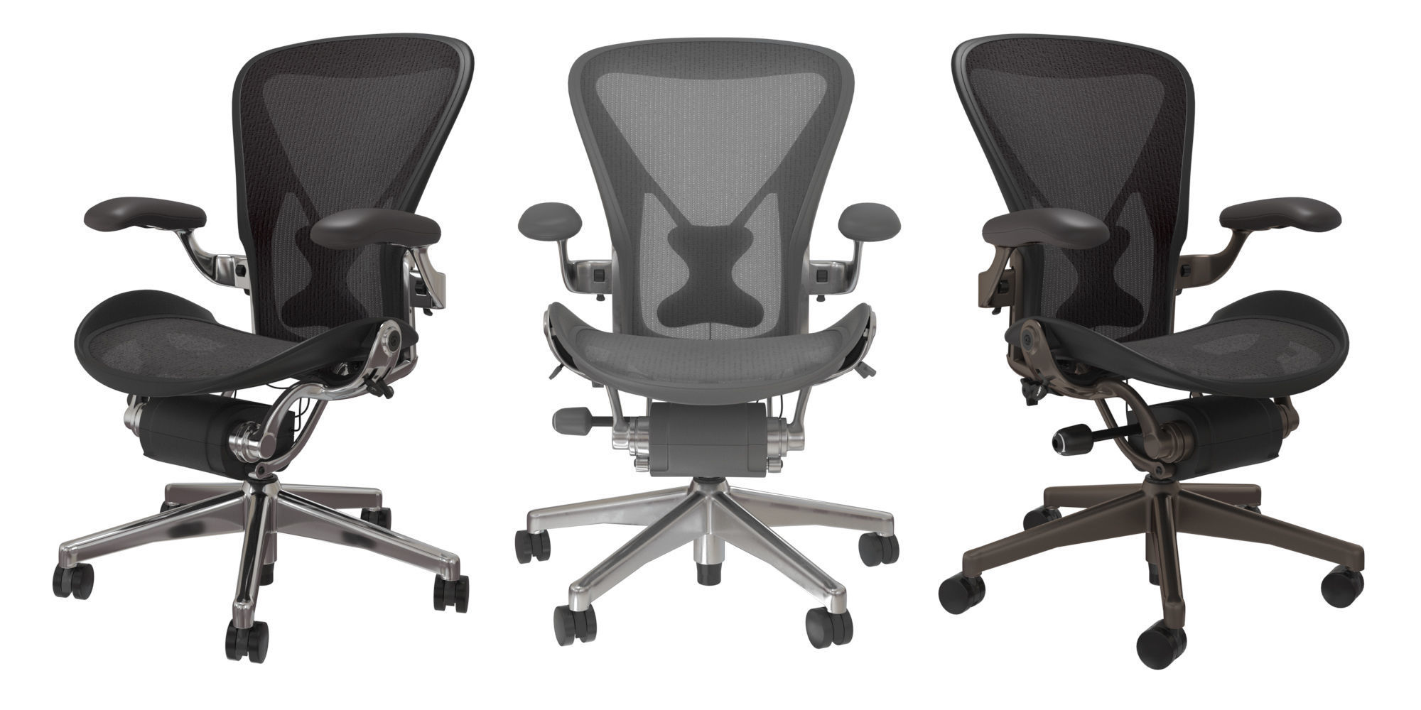 Herman Miller Aeron Chair 3D model_1