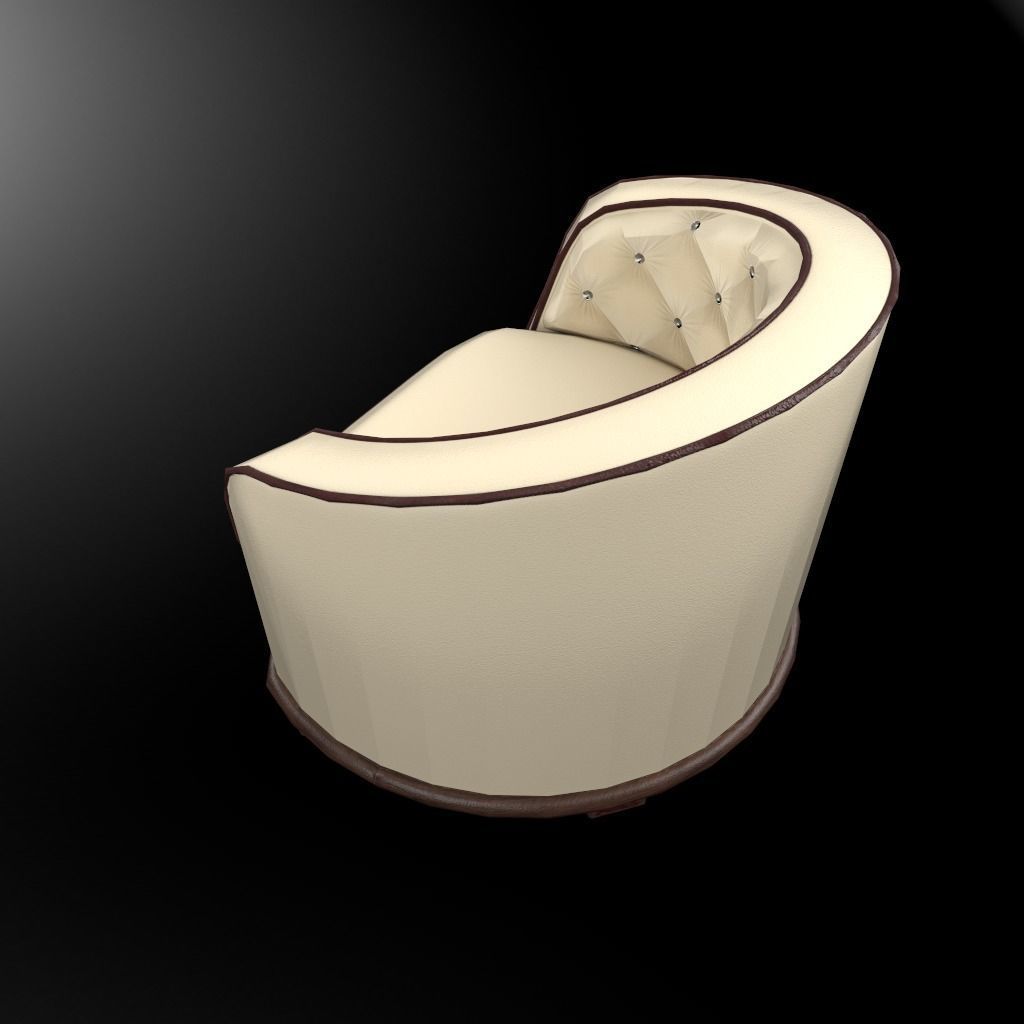 Essen chair Low-poly 3D model_2