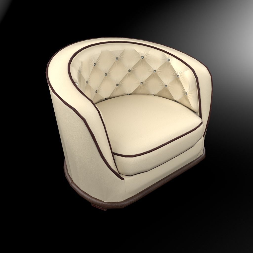 Essen chair Low-poly 3D model_0