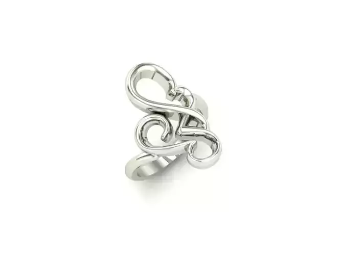 Ex-67 celtic knot ring in sterling silver