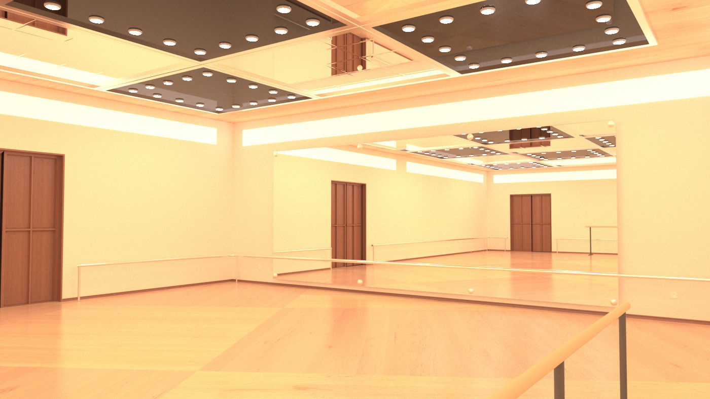 choreography room 3D model_2