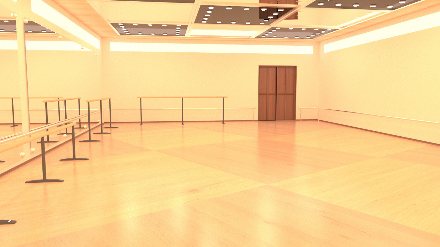 choreography room 3D model_4