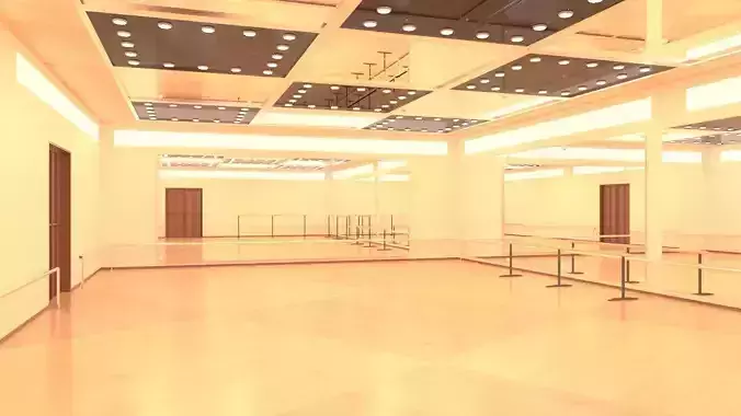 choreography room 3D model