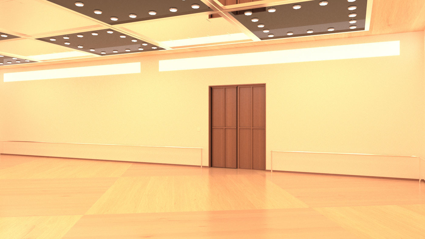choreography room 3D model_3