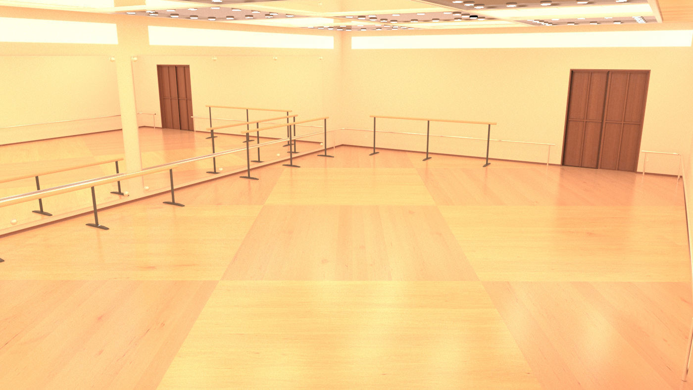 choreography room 3D model_6