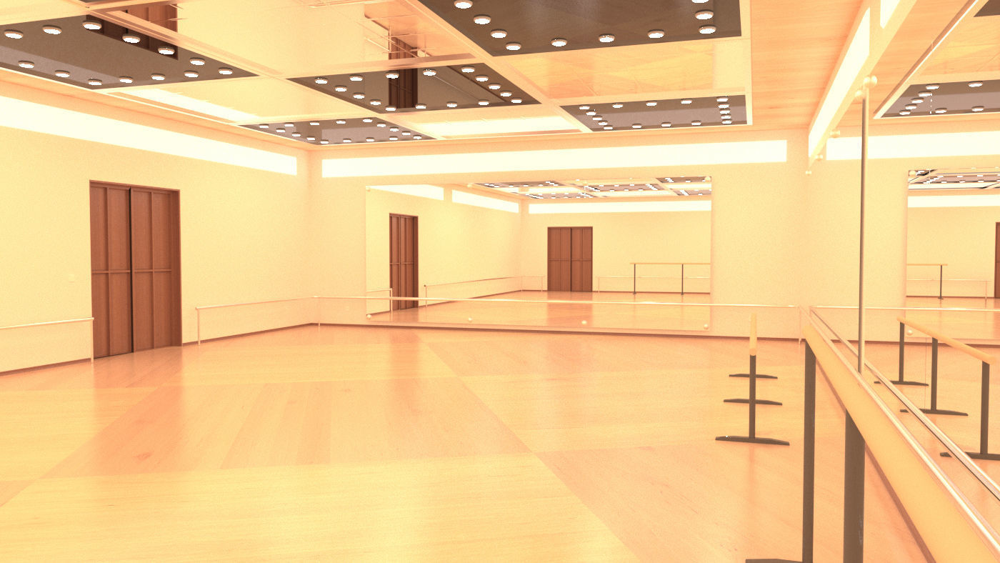 choreography room 3D model_1