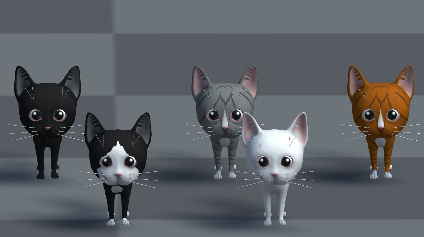 Cute Kitten Tito Low-poly 3D model_3