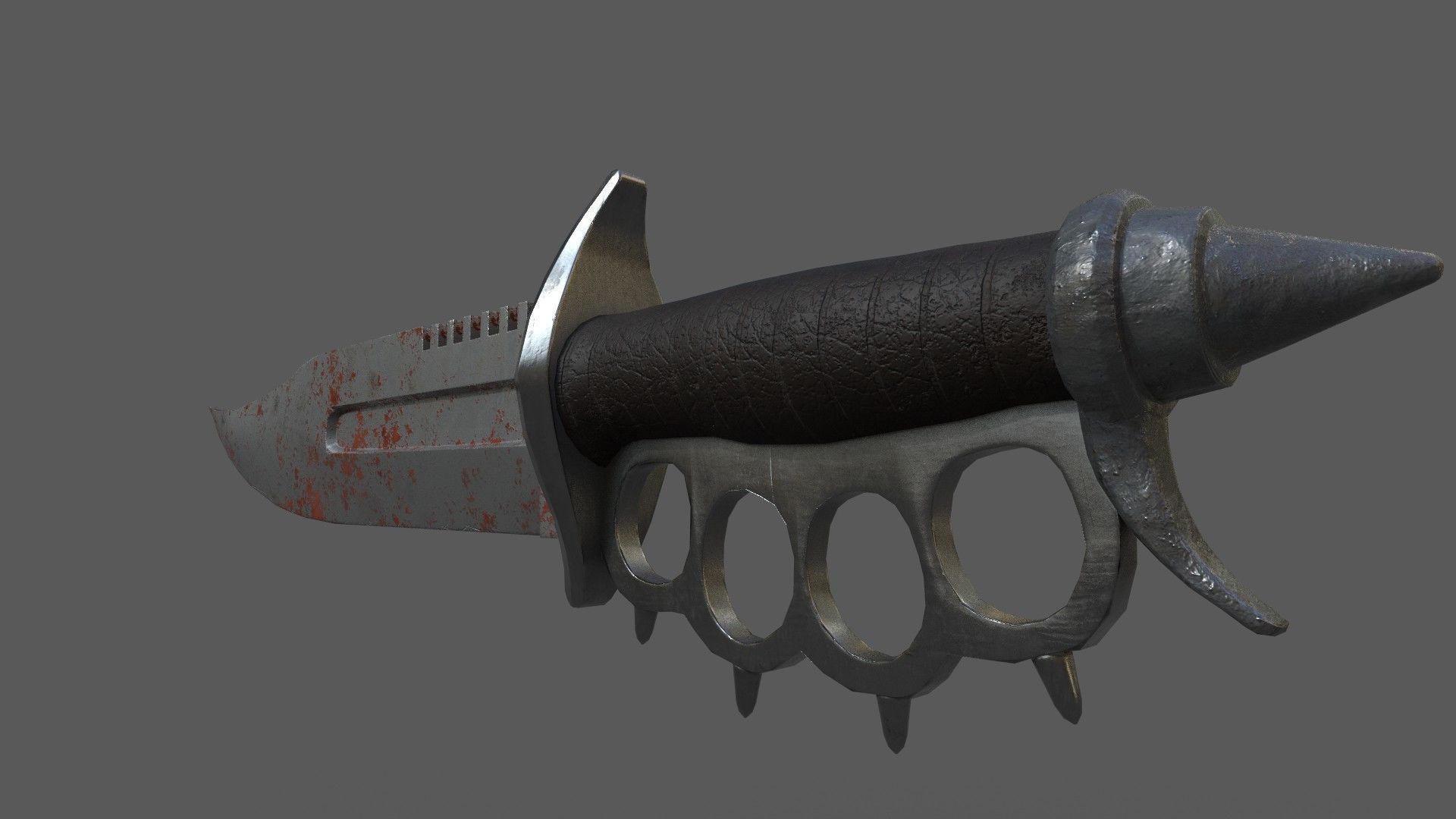 Knife 1 WirecorpStudios Low-poly 3D model_2