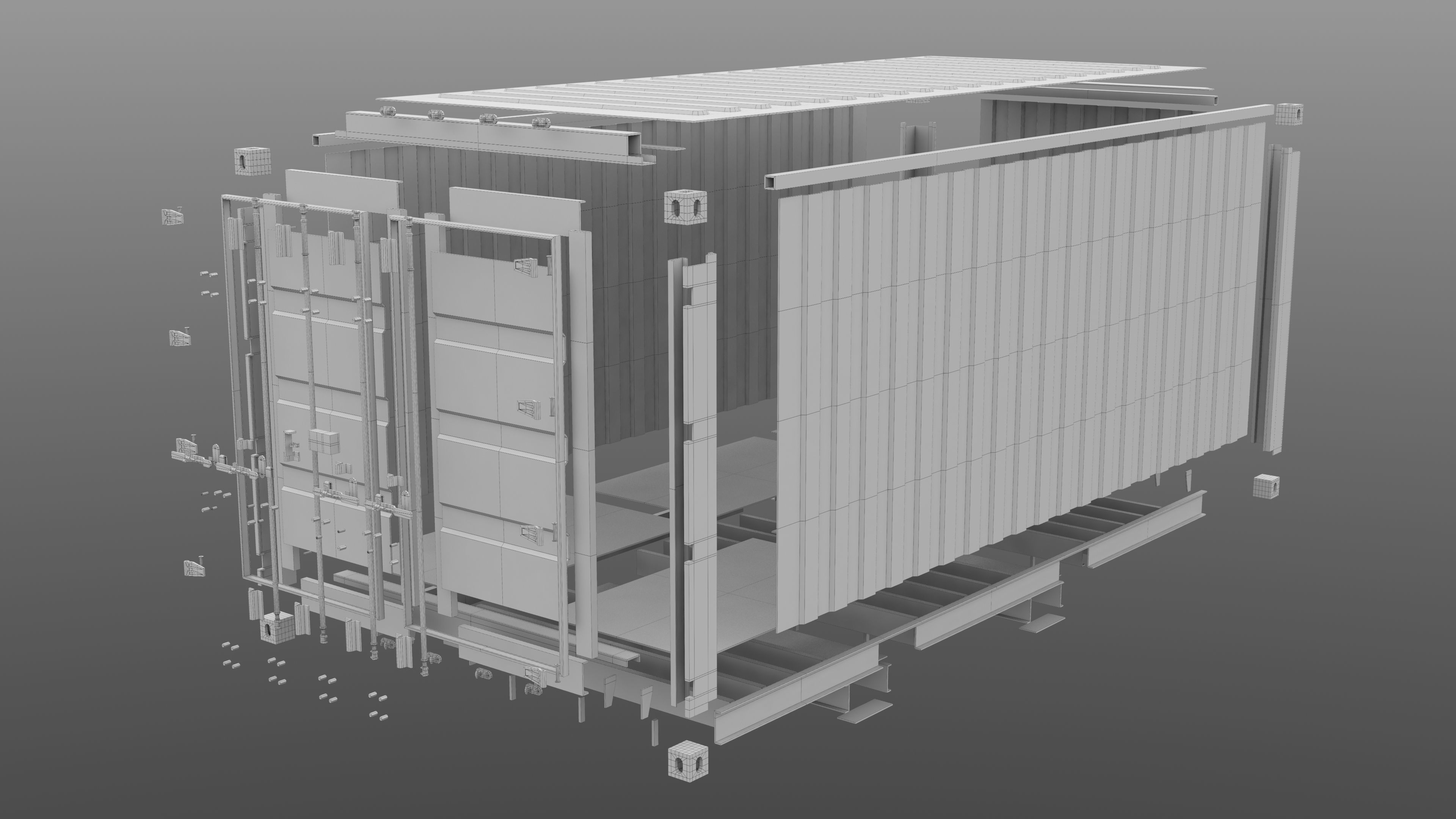 Shipping Container 3D model_9