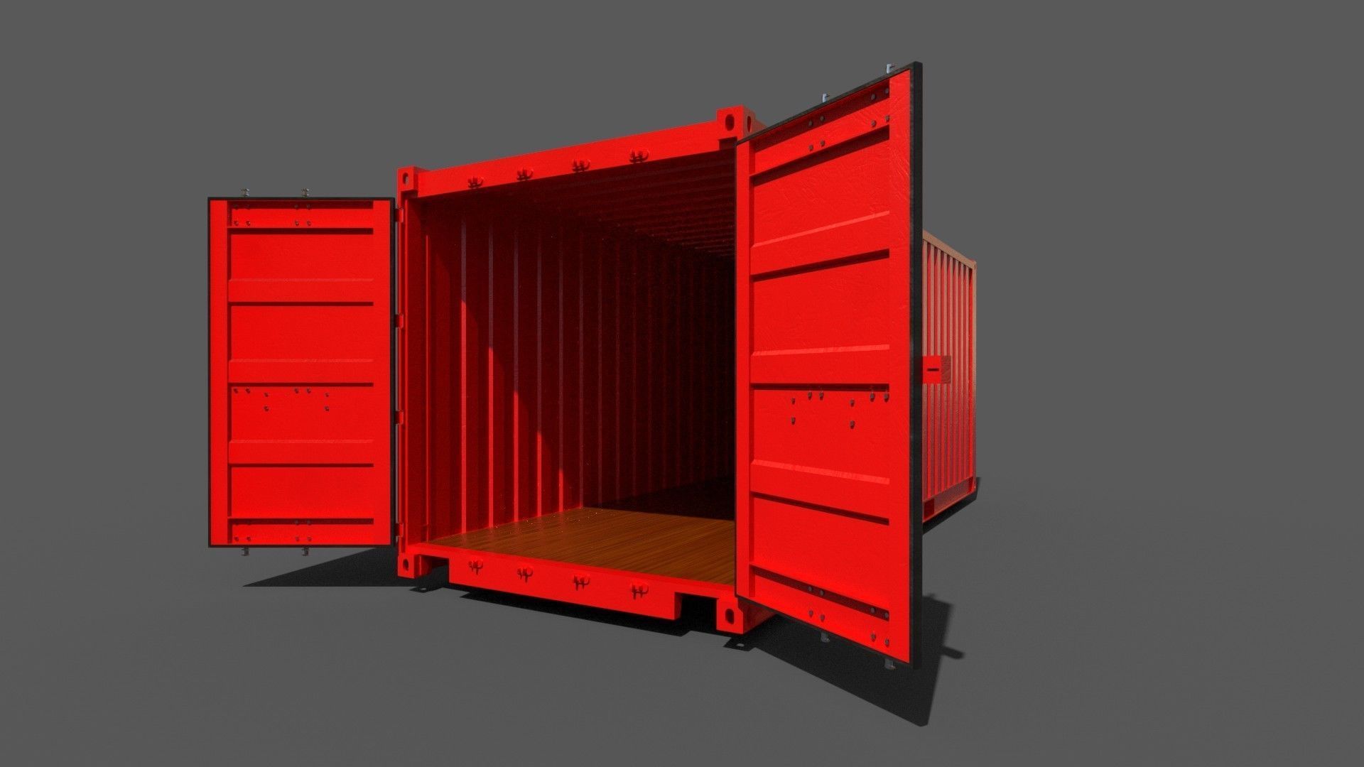 Shipping Container 3D model_4