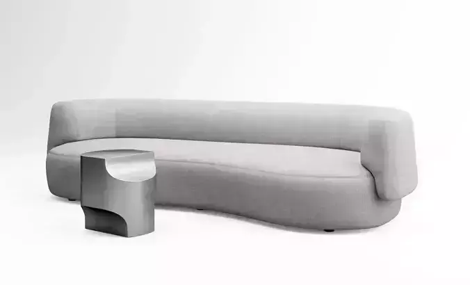 Christophe Delcourt Fao sofa and Ope side table 3D model
