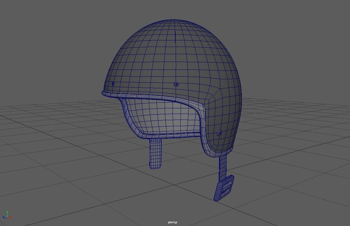 Helmet LV1 PUBG Low-poly 3D model_1