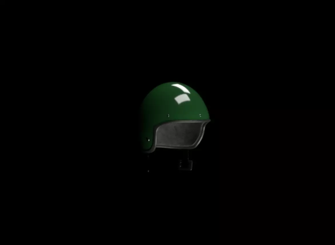 Helmet LV1 PUBG Low-poly 3D model_0