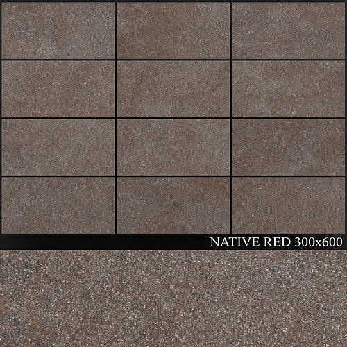 ABK Native Red 300x600 3D model